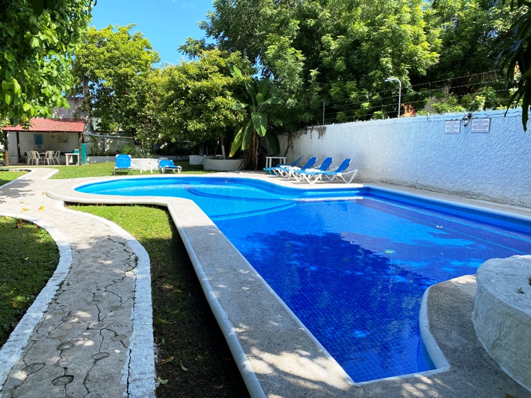 Pool at Amigos hostel Cozumel